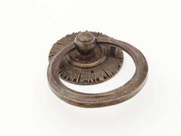 Schaub Sunburst - Ring Pull with Backplate - 2-1/4" x 3" overall